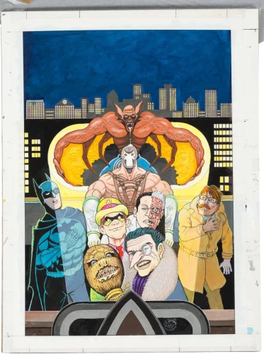 Al Jaffee Batman 19 MAD Magazine Variant Cover Original Art