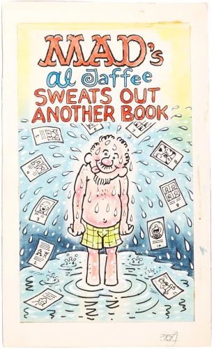 Al Jaffee Original Art for MAD's Al Jaffee Sweats Out Another Book (2)