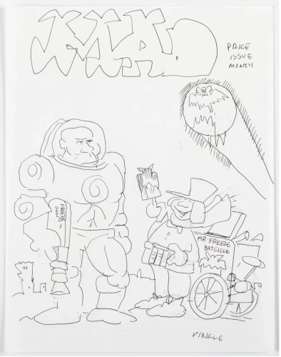 Duck Edwing MAD 359 Original Unpublished Preliminary Cover Art (1),