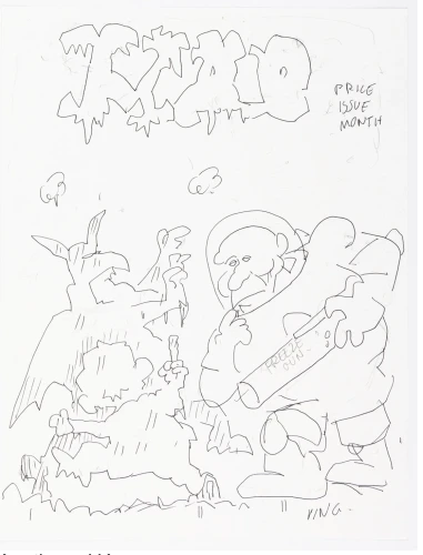 Duck Edwing MAD 359 Original Unpublished Preliminary Cover Art (5),