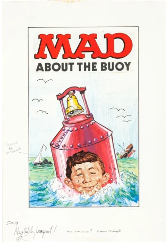 Norman Mingo Mad About the Buoy 53 Paperback Preliminary Cover Original Art (1)